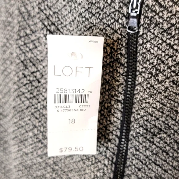 Loft Charcoal Dress Size 18 #0200 - Picture 3 of 6